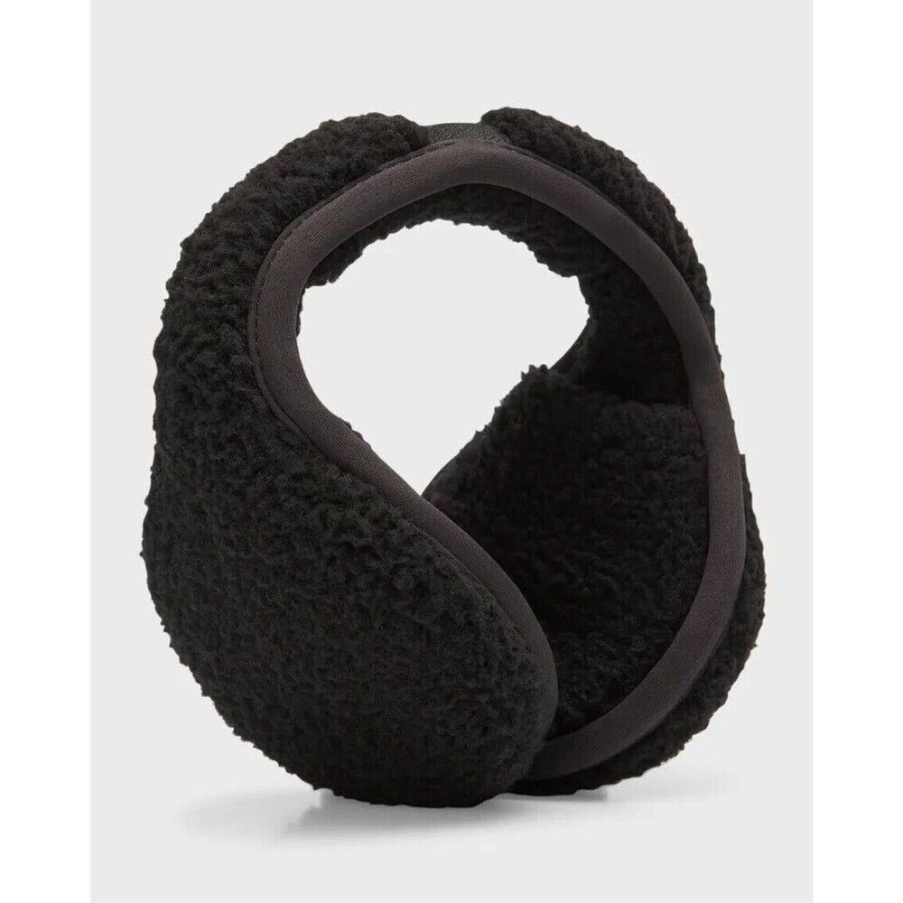 UGG‎ MEN'S WOMEN'S SHEARLING EAR MUFFS BLACK OSFA NIB